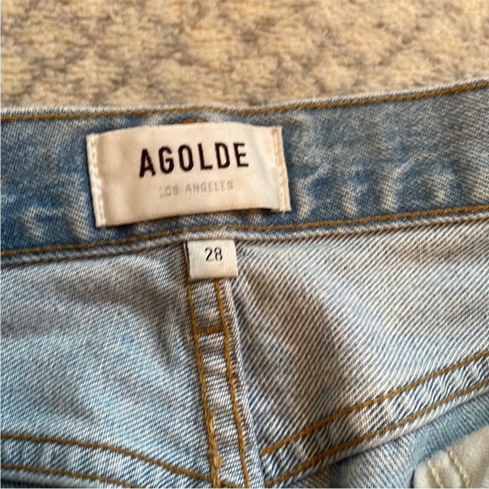 Agolde Riley High Rise Straight Crop Jeans - Picture 8 of 10